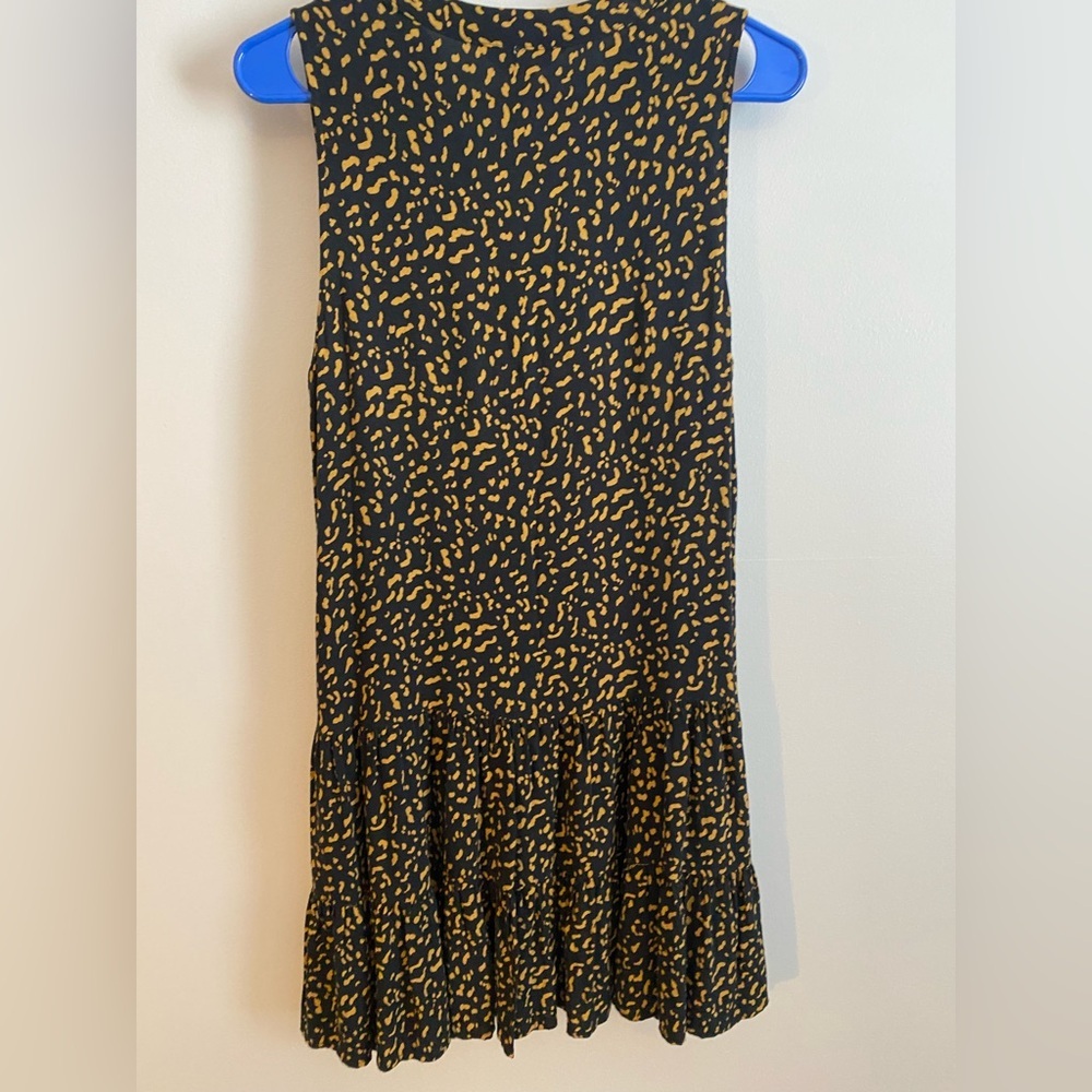Nine West Black and Gold Cheetah Print Patterned Dress Medium - Picture 5 of 5
